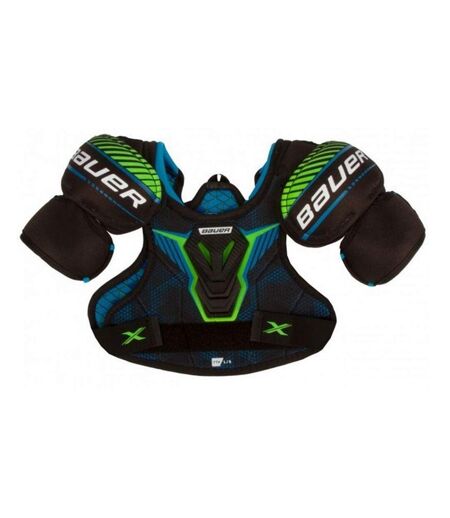 Childrens/kids Ice Hockey Shoulder Pad S Black Blue Green Bauer