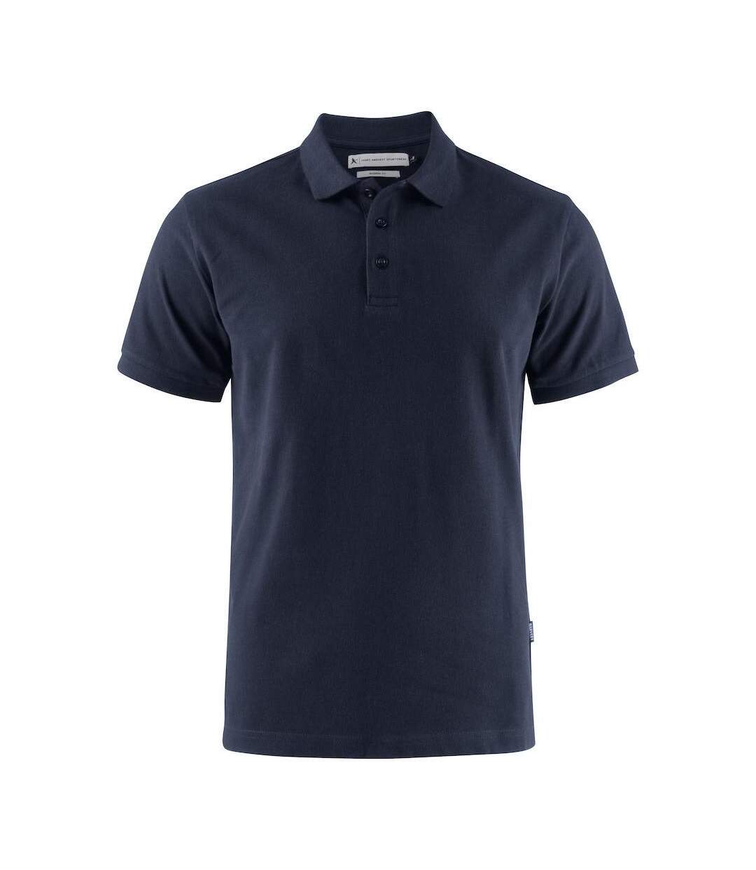 Polo Neptune Homme Bleu Marine James Harvest-1