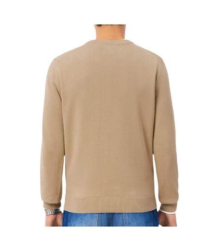 Pull col v beige homme lacoste ah1951