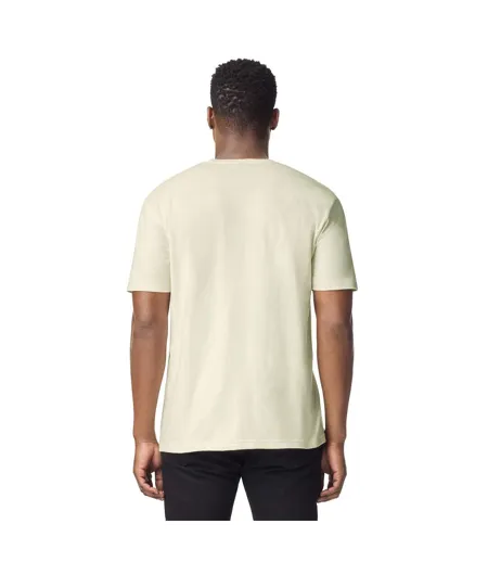 Mens Short Sleeve Soft-style T-shirt Off White Gildan