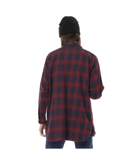 Sur-chemise femme à carreaux avec patchs Red Vondutch
