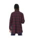 Sur-chemise femme à carreaux avec patchs Red Vondutch-4