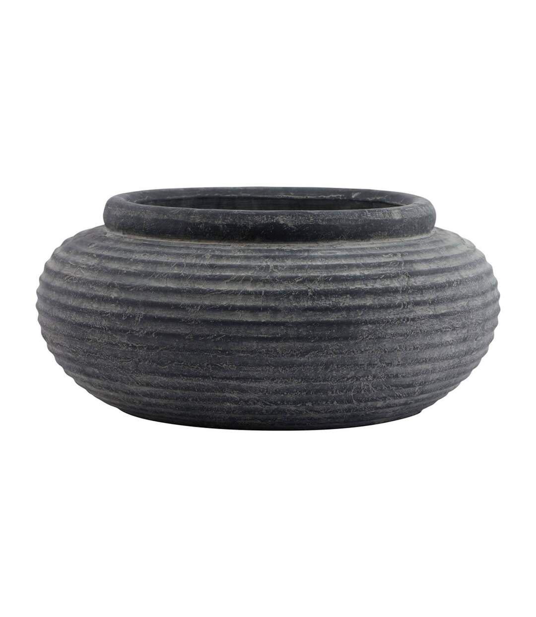 Jardinière ronde amalfi 19 cm x 41 cm x 41 cm gris Hill Interiors-2