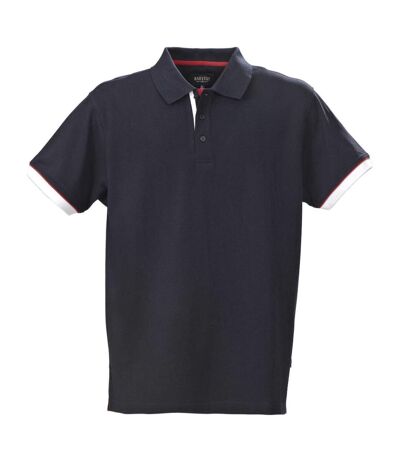 Mens Anderson Pique Polo Shirt Navy James Harvest