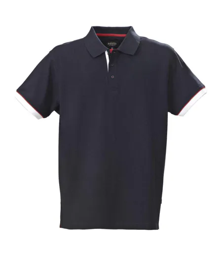 Mens Anderson Pique Polo Shirt Navy James Harvest
