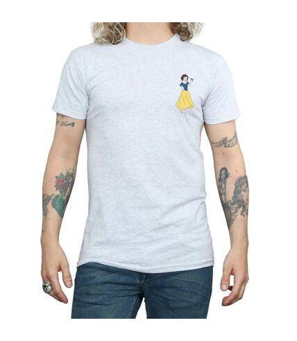 Disney Princess Mens Snow White Chest T-Shirt (Sports Grey) - UTBI44227