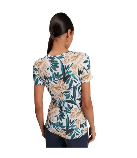 Womens/ladies Floral T-shirt Cream Ted Baker