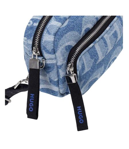 Roselyn Monogram Denim Crossbody Bag One Size Dark Blue Hugo