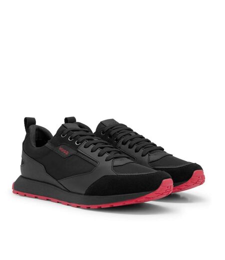 Baskets Icelin Homme Noir Rouge Hugo