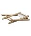 Tabouret pliant en bambou avec assise coton
