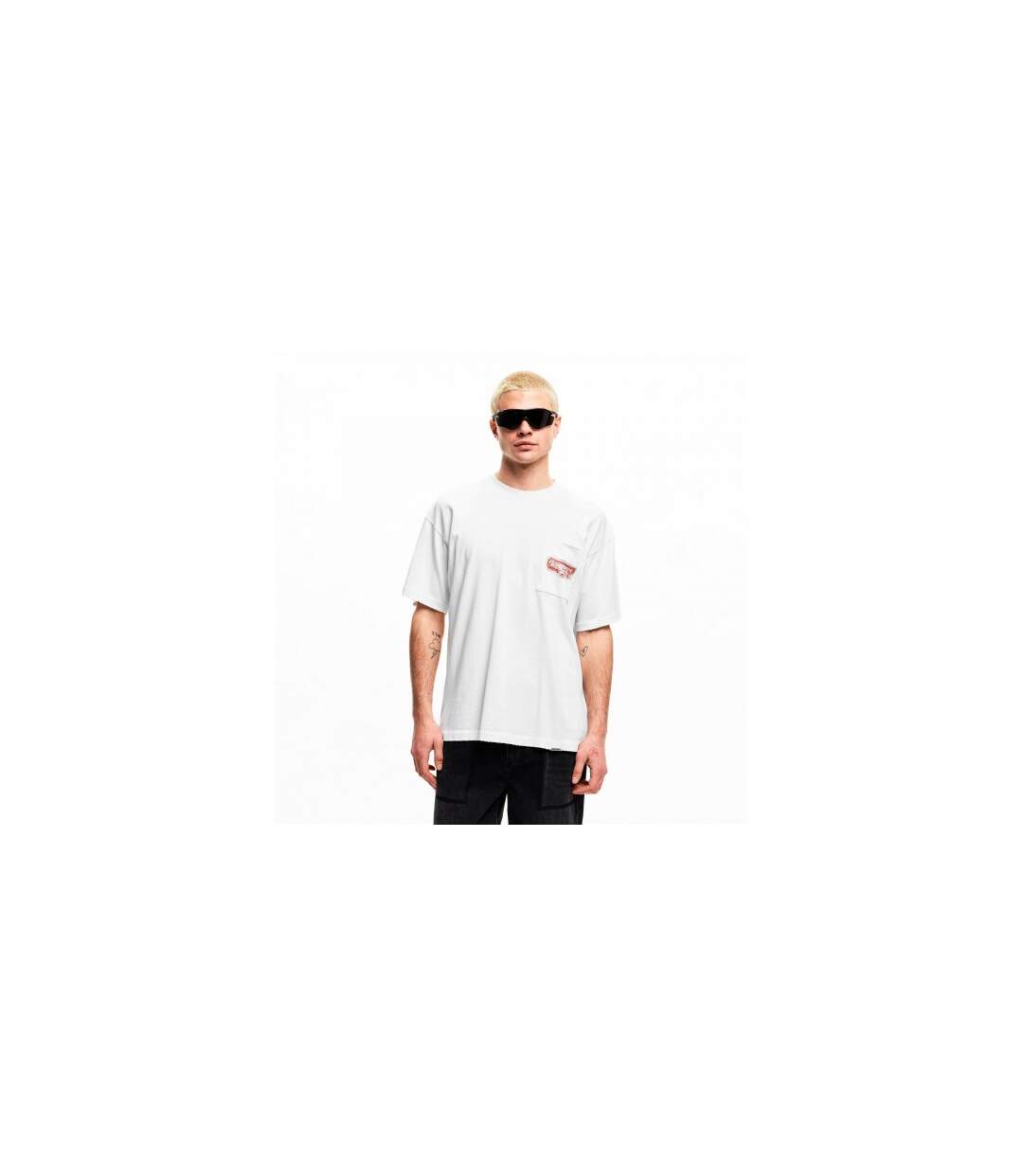 T-shirt Motif/style Imprimé Graphique Homme Blanc Represent-1