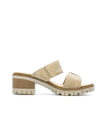 Mules beige femme relife lehm