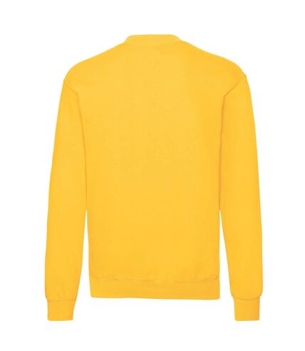 Mens classic drop shoulder sweatshirt sunflower Fruit of the Loom