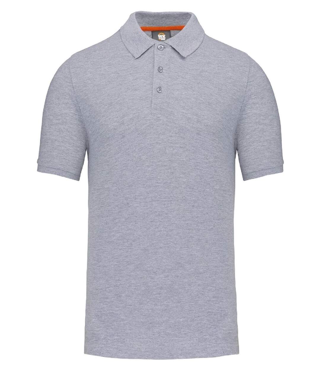 Polo de travail écoresponsable - Homme - WK207 - gris chiné