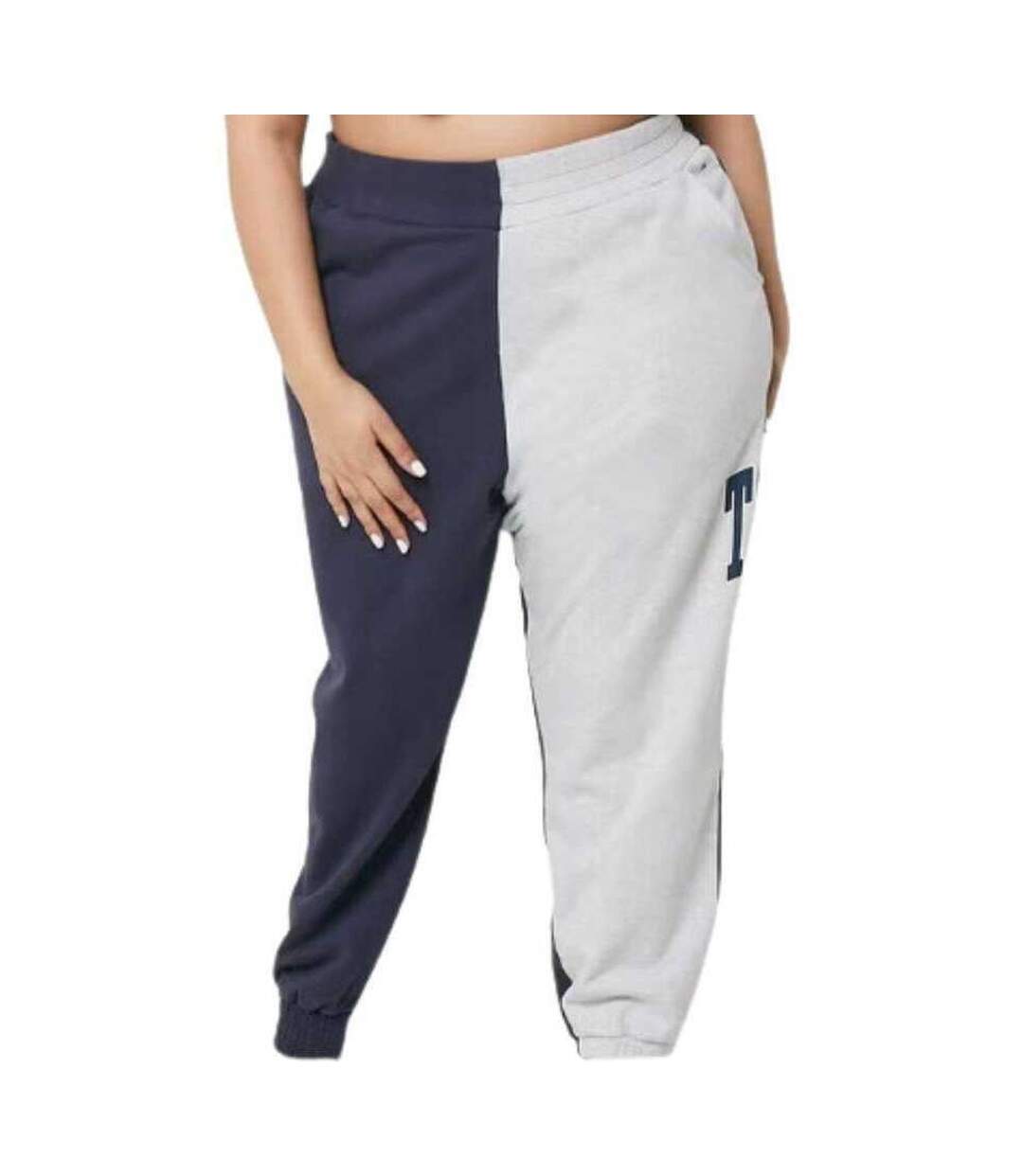 Pantalon De Jogging Motif/style Deux Tons Femme Gris Bleu Marine Tommy Jeans-1