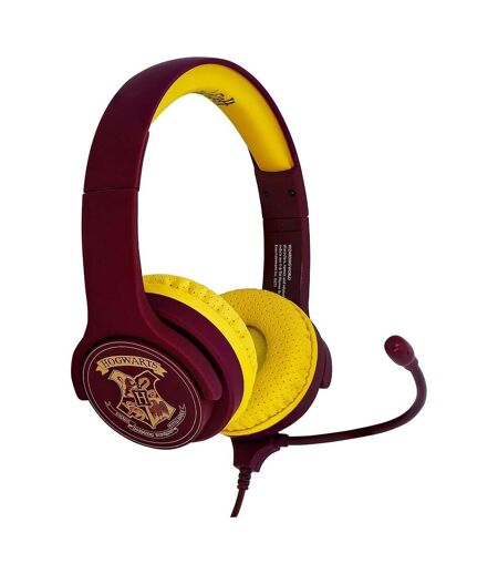 Casque interactif enfant taille unique bordeaux / jaune Harry Potter