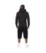 Mens Portville Hoodie Black Crosshatch-3