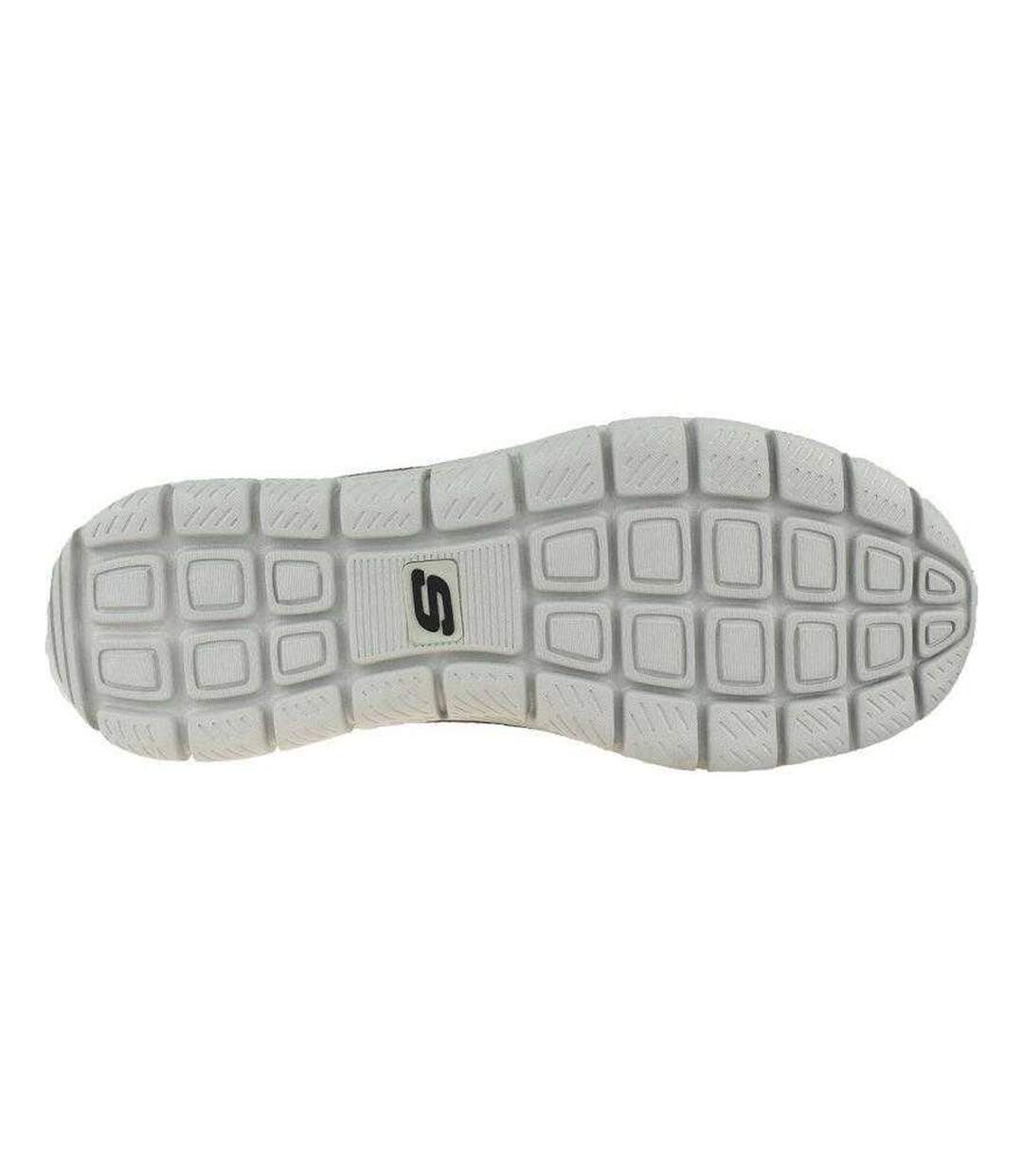 Mens Track Bucolo Leather Shoes Silver Grey Skechers-4
