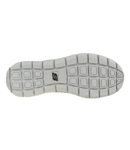 Mens Track Bucolo Leather Shoes Silver Grey Skechers