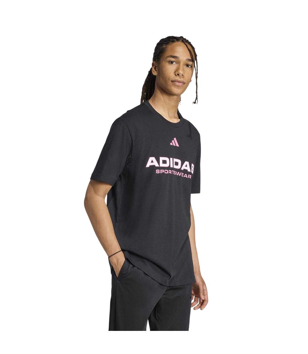 Mens House Of Tiro Linear Regular T-shirt Black Adidas-4