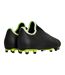 Mens Finesse Leather Firm Ground Football Boots Black Puma-2