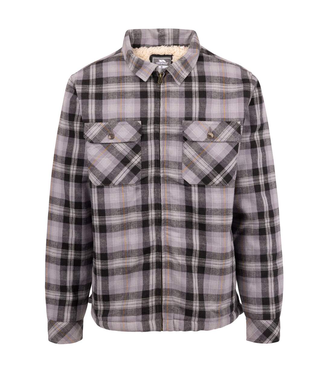 Mens Danehill Sherpa Lined Shirt Storm Grey Trespass-1