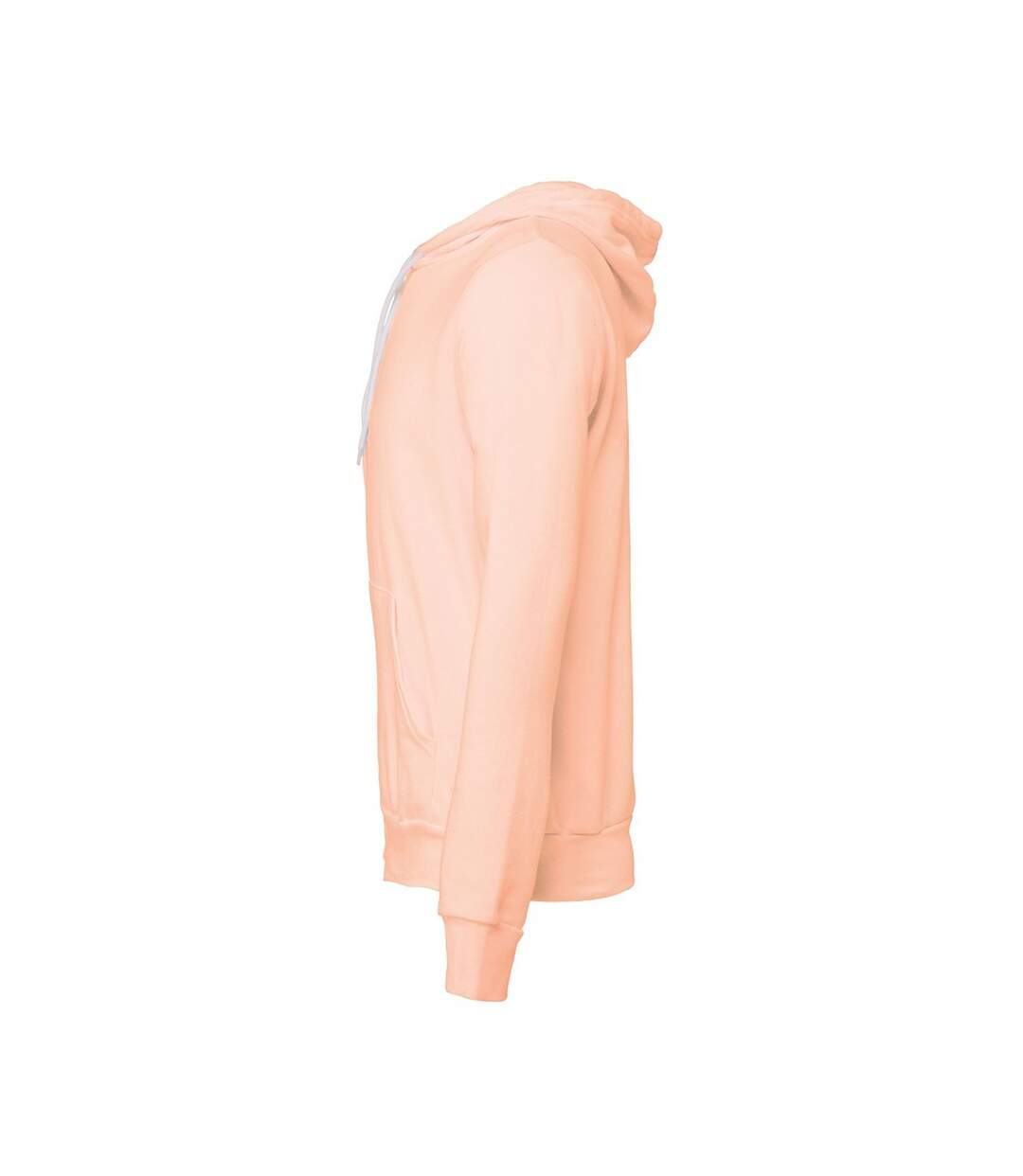 Unisex Adult Polycotton Pullover Hoodie Peach Bella + Canvas-3