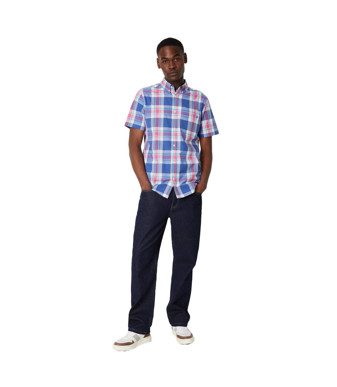 Chemise homme rose Maine-3