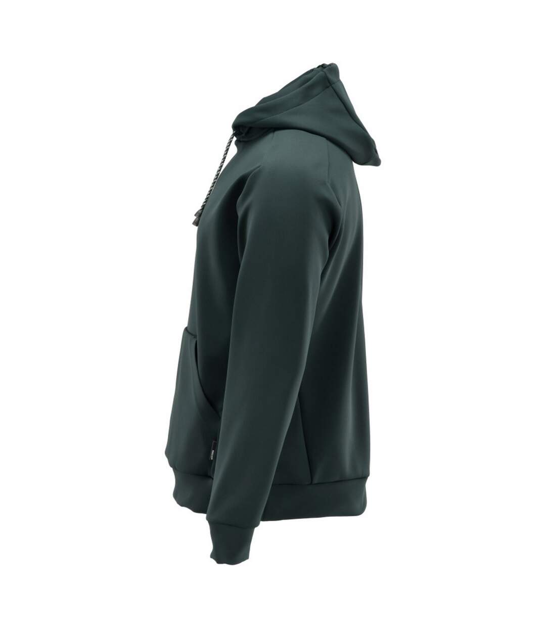 Sweat À Capuche Motif/style Uni Customised Homme Vert Forêt Mascot-4