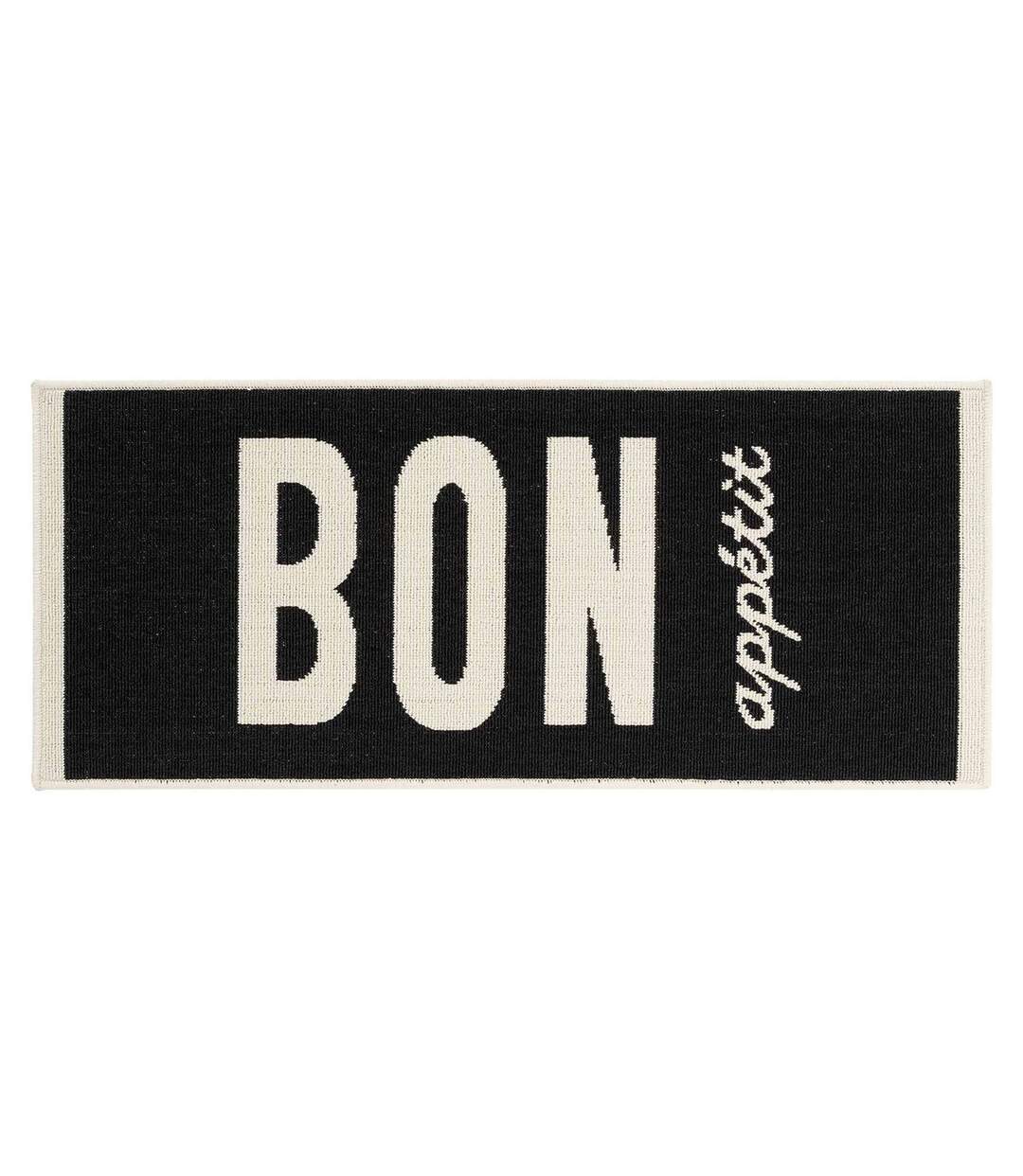 Tapis de Cuisine Appetito 50x120cm Noir-1