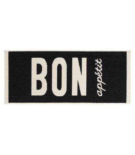 Tapis de Cuisine Appetito 50x120cm Noir