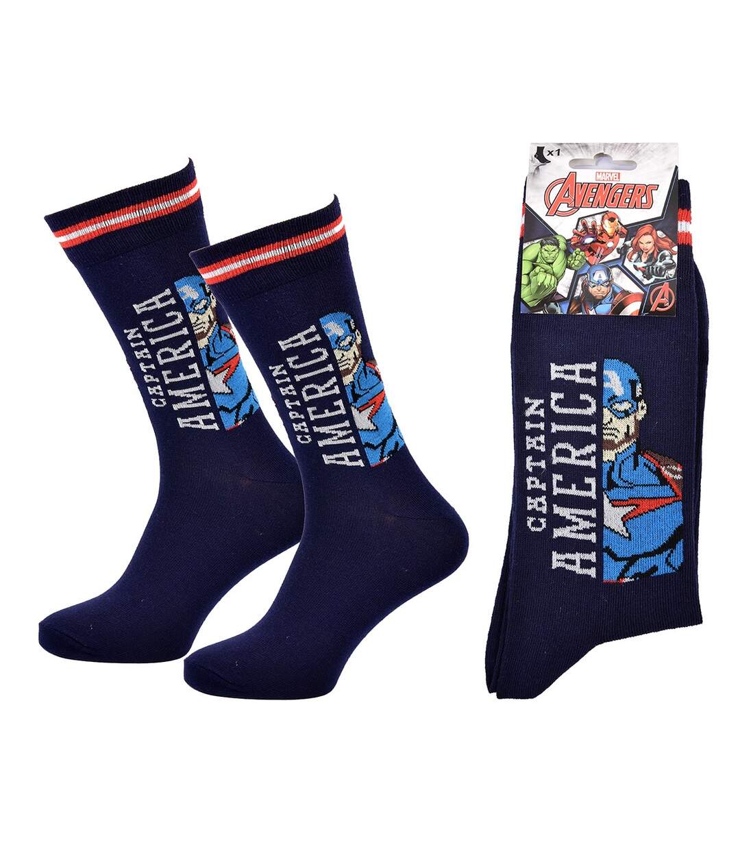 Chaussettes Pack Cadeaux Homme SUPERHEROS CAPTAIN23-3