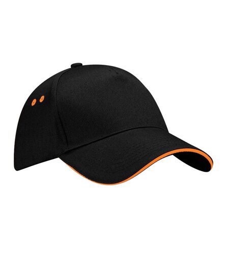 Casquette ultimate adulte noir / orange Beechfield