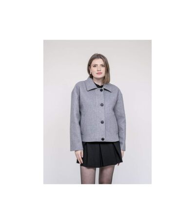 Veste courte effet laine UPARLIE - Dona X Lisa