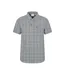 Chemise Manches Courtes Motif/style À Carreaux Homme Gris Mountain Warehouse-1