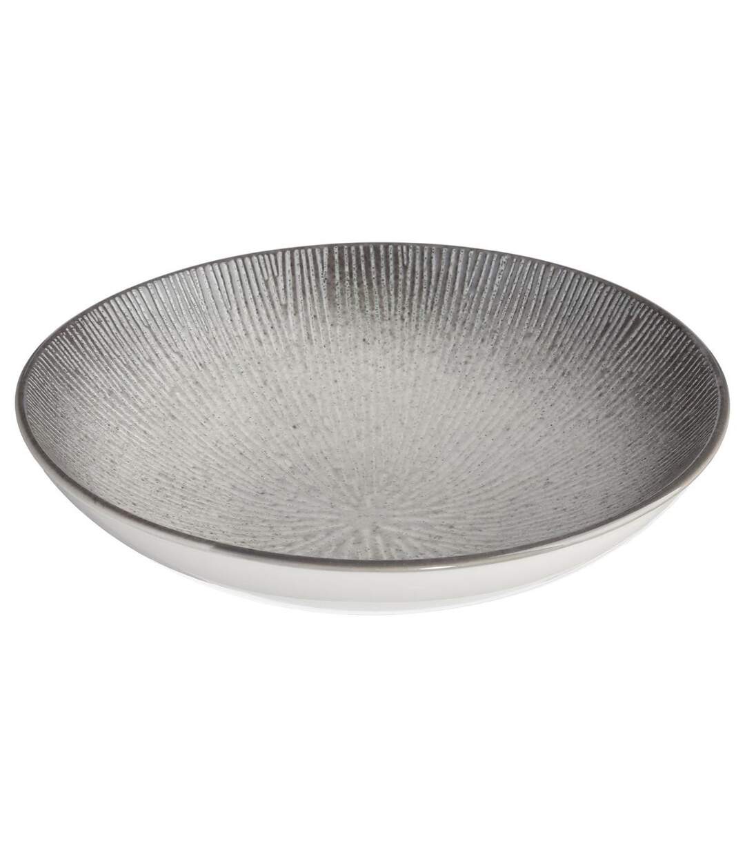 Lot de 6 Assiettes Creuses Atelier 19cm Gris-2