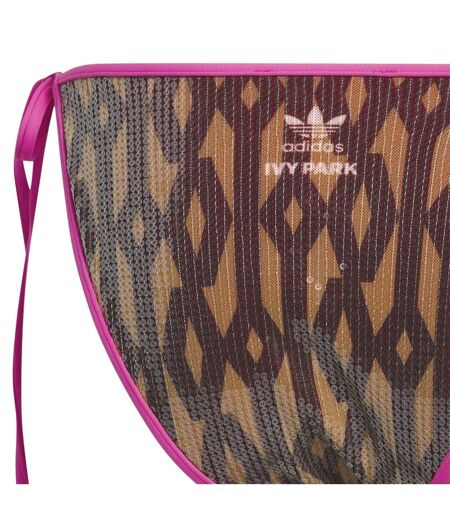 Bas De Maillot De Bain Motif/style Monogramme Ivy Park Femme Marron Rose Adidas