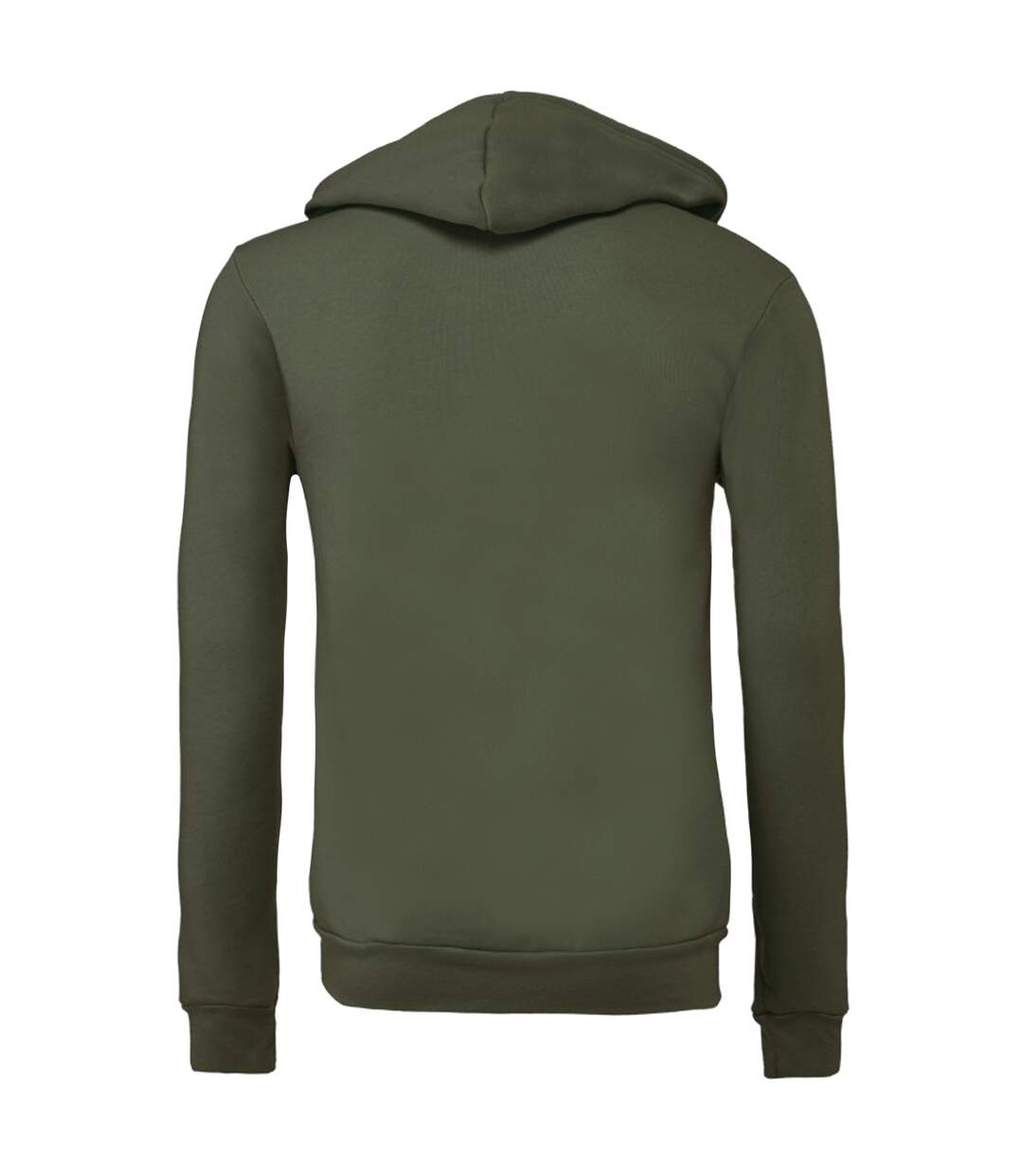 Canvas Sweat À Capuche Et Fermeture Zippée Homme Vert Militaire Bella + Canvas-2