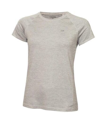 Womens/ladies Golf T-shirt Silver Calvin Klein