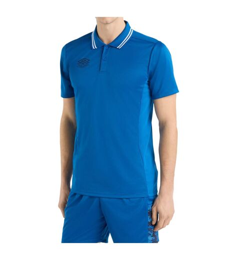Mens pro training active polo shirt harbor mist/black Umbro
