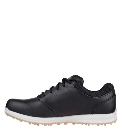 Skechers Womens/Ladies Go Golf Elite 4 Hyper Leather Golf Shoes (Black/Rose Gold) - UTFS9972