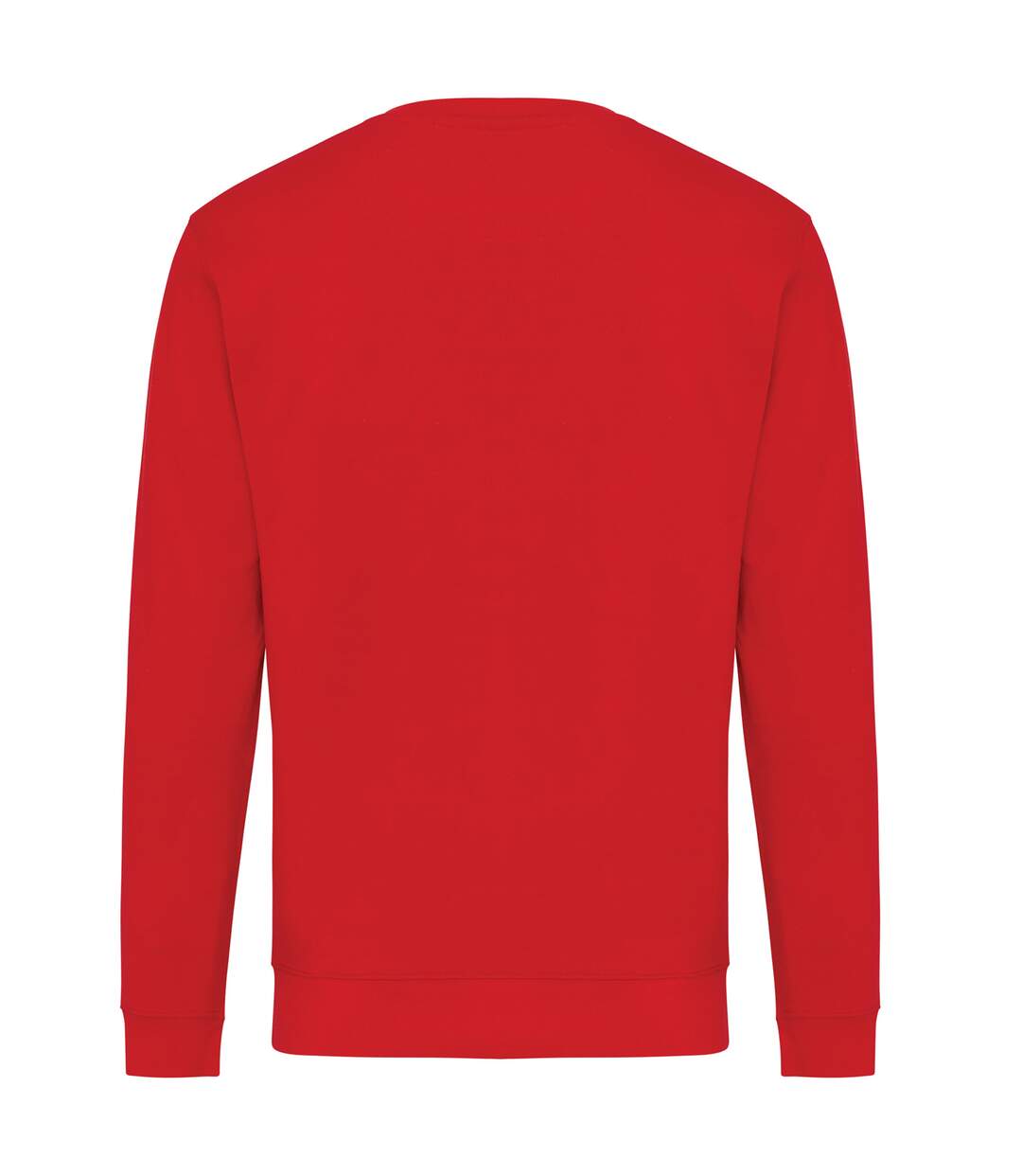 Unisex adult zion recycled cotton crew neck sweatshirt red Iqoniq-2