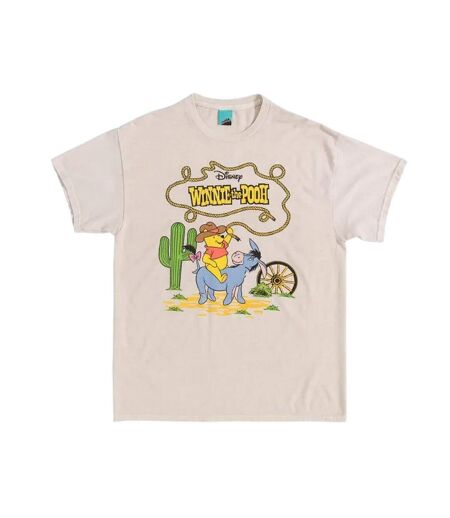 T-shirt Motif/style Cowboy Adulte Beige Winnie The Pooh