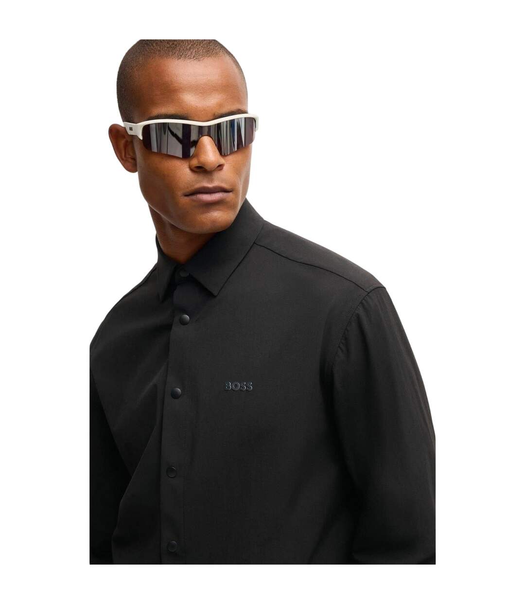 Surchemise Tech Homme Noir Boss-4