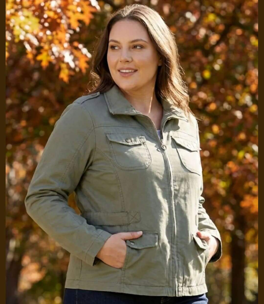 Veste Saharienne Femme Grande Taille Modèle AXMANGA1-4