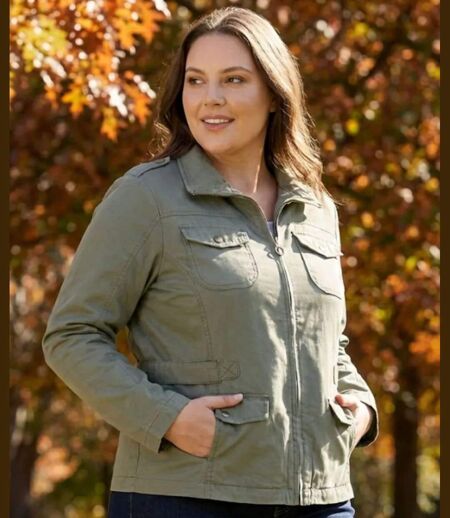 Veste Saharienne Femme Grande Taille Modèle AXMANGA1