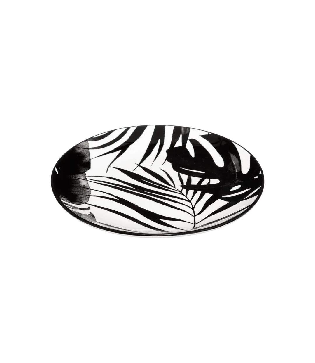 Lot de 6 Assiettes à Dessert Palme 19cm Noir-2