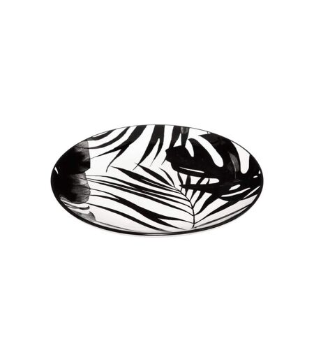 Lot de 6 Assiettes à Dessert Palme 19cm Noir