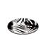 Lot de 6 Assiettes à Dessert Palme 19cm Noir-2