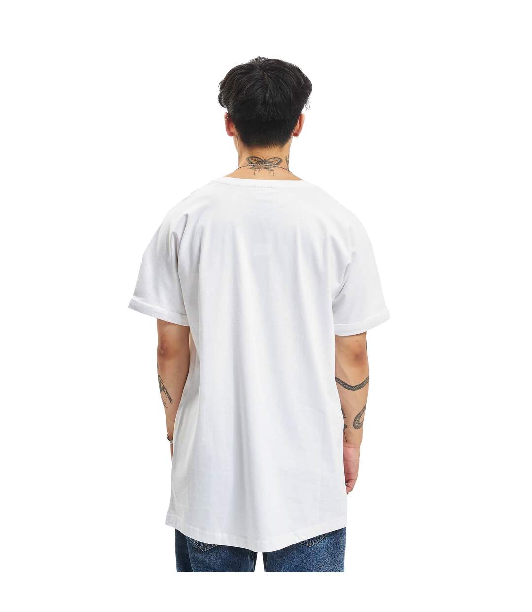 T-shirts Motif/style Façonné Homme Noir Blanc Urban Classics-3